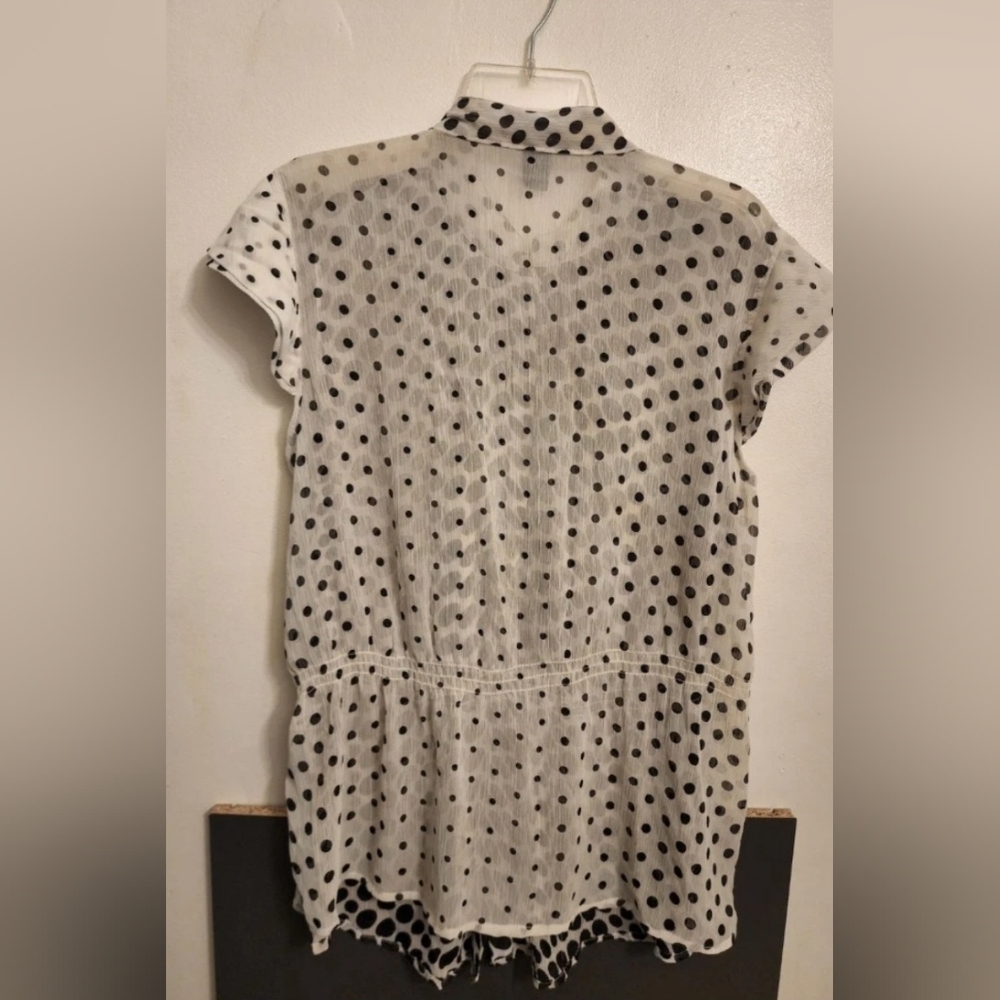 Flash Sale: Polka Dot Ruffle Blouse - Picture 6 of 6